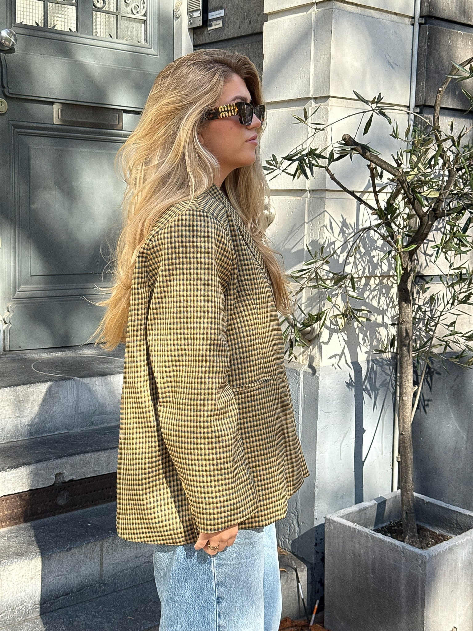 Isabelle checkered blazer - pre order