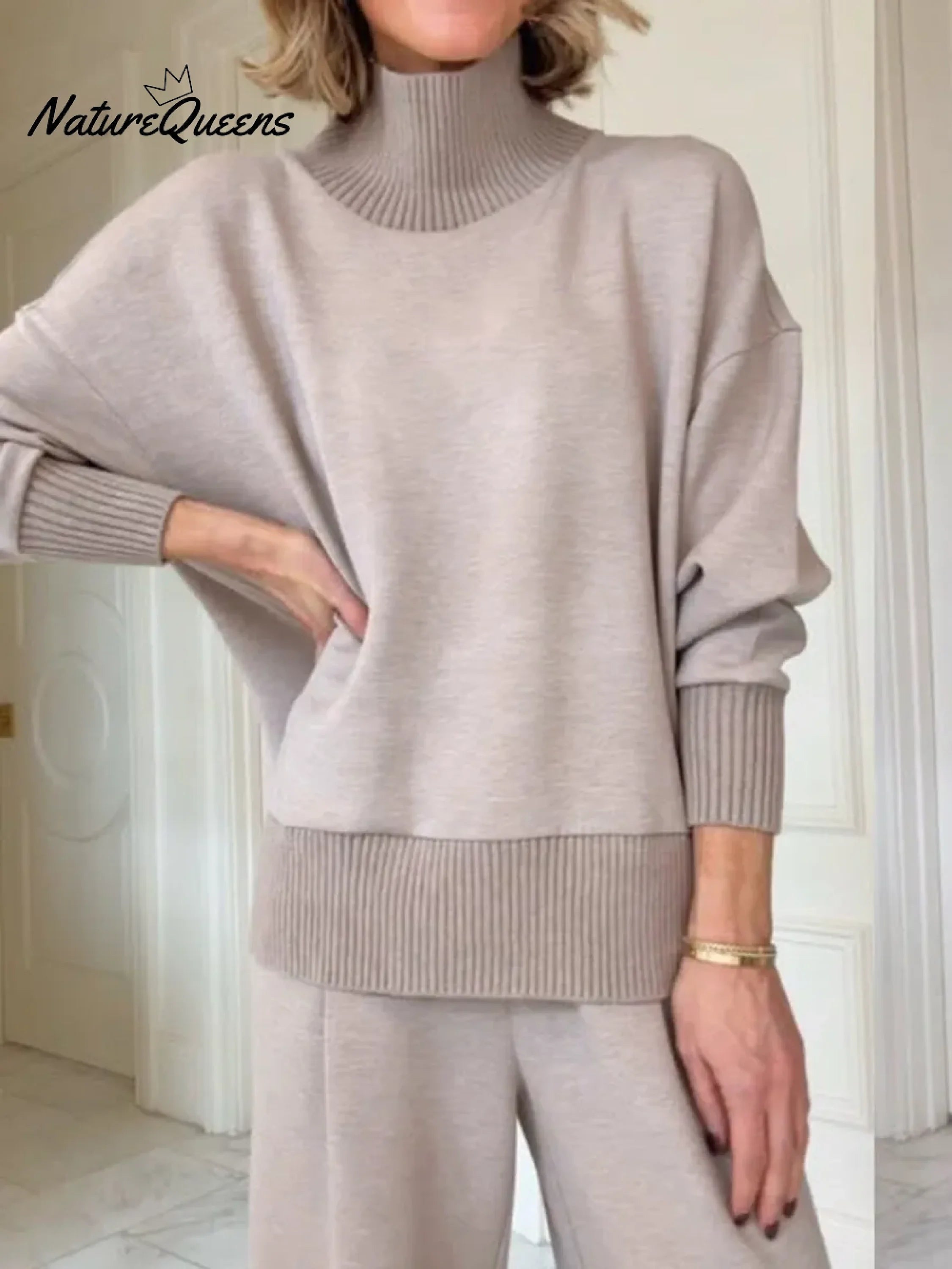 Casual Zip Two-Piece Set
