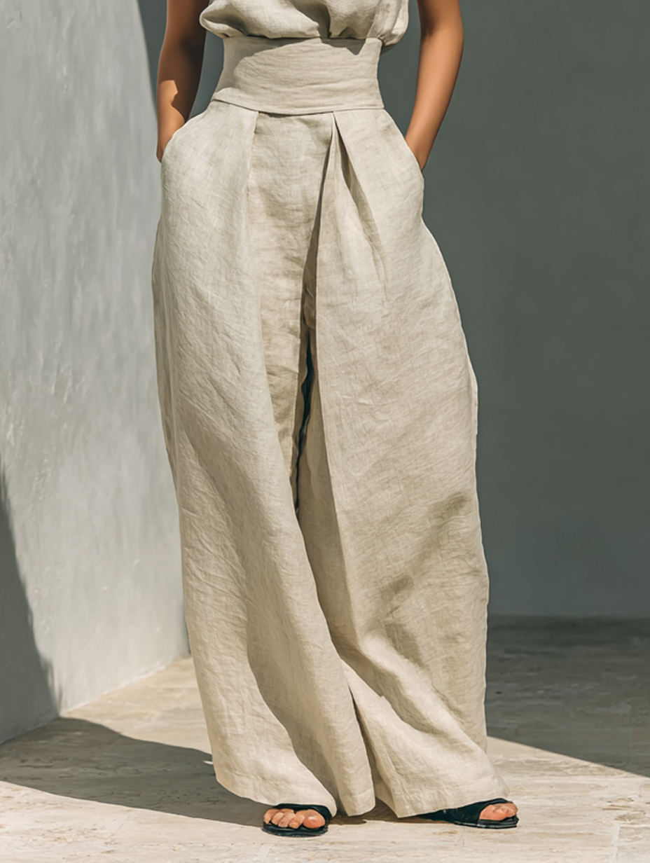 Maria - Minimalist Cotton Linen Set
