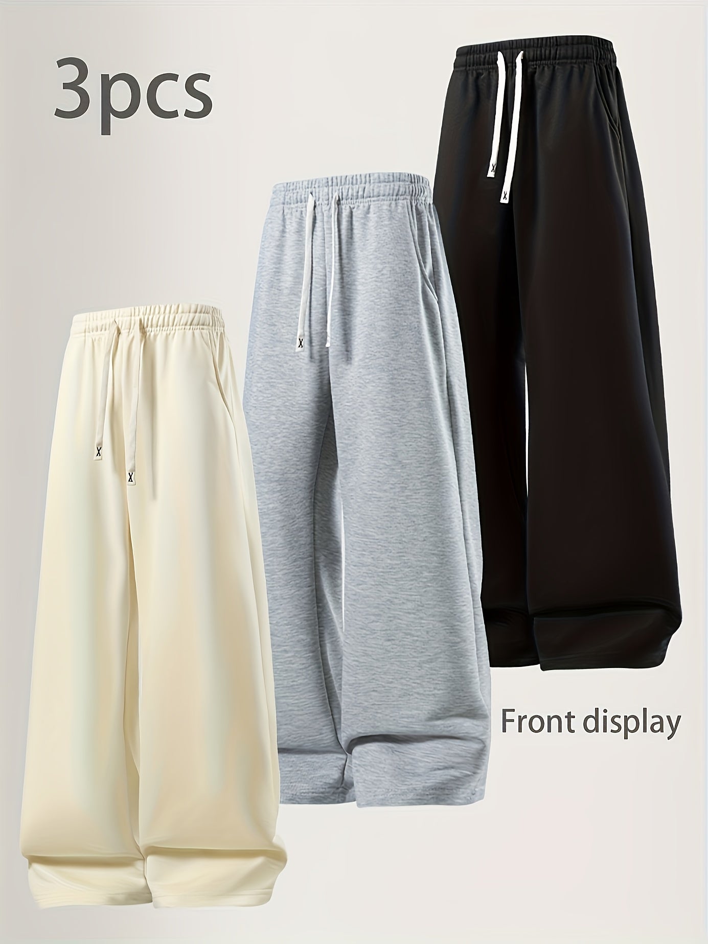 Women’s Loose Fit Joggers (Pack of 3)