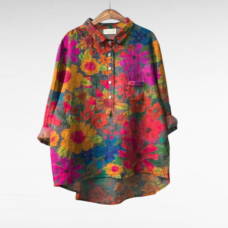 Katie™ - Vintage Floral Blouse