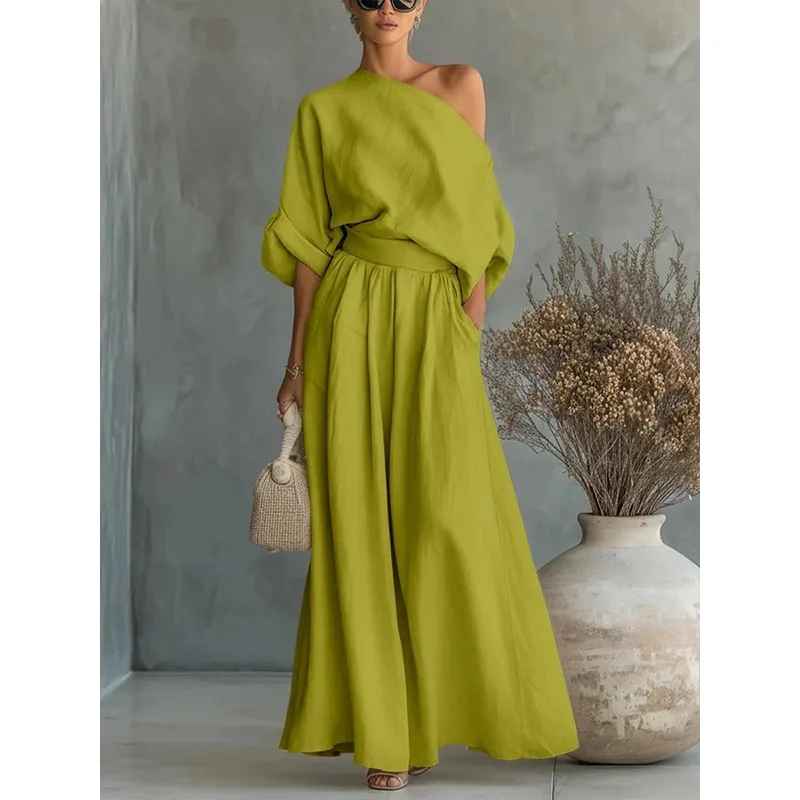 Lisa | Soft Off-Shoulder Top and Tapered Pants