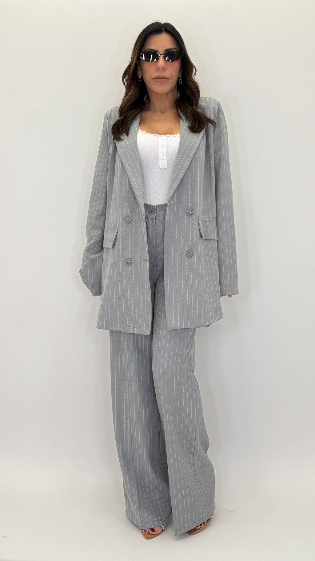 Pinstripe Tailored Suit