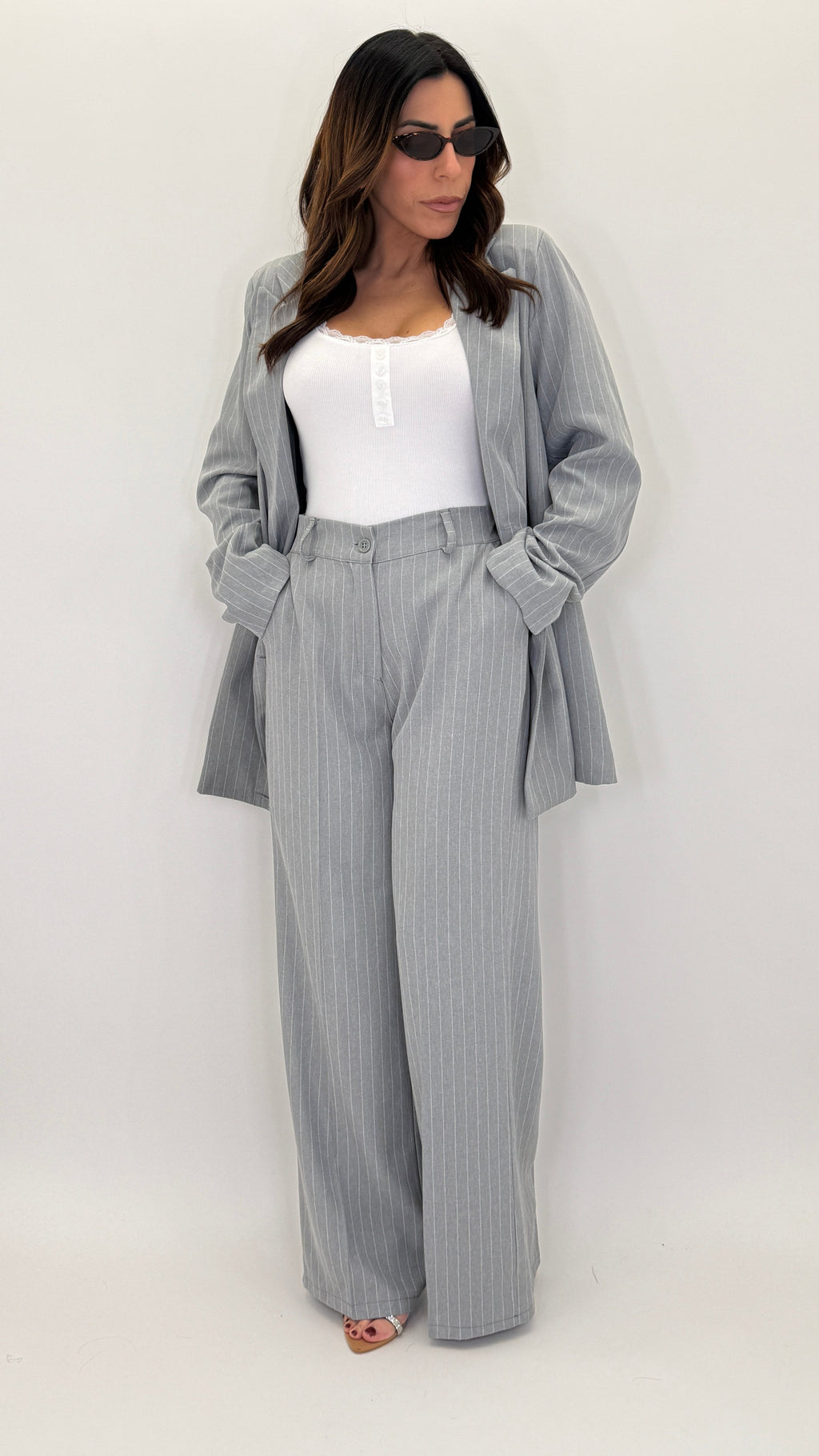 Pinstripe Tailored Suit