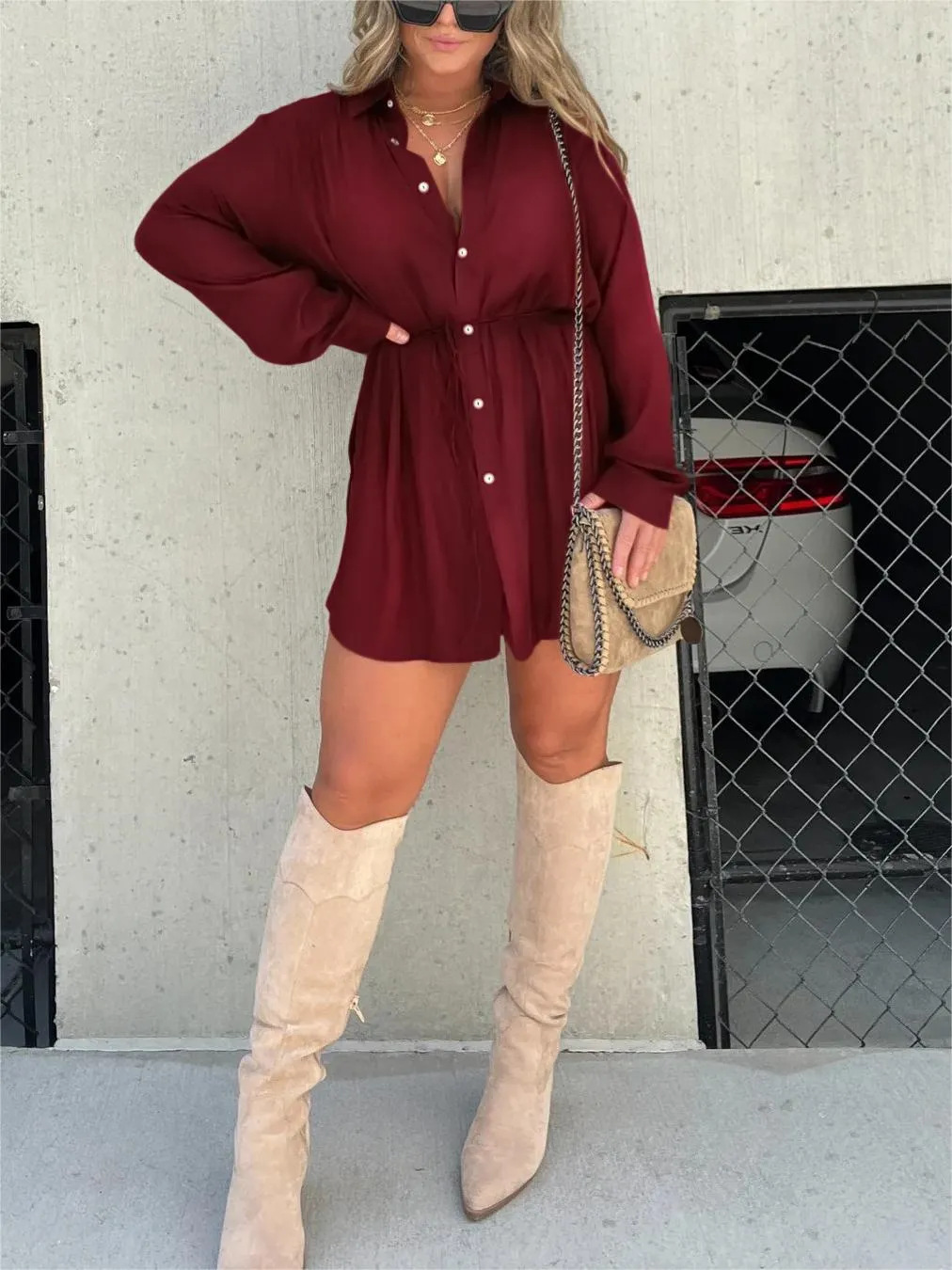 Venus™ - Chic Shirt Dress