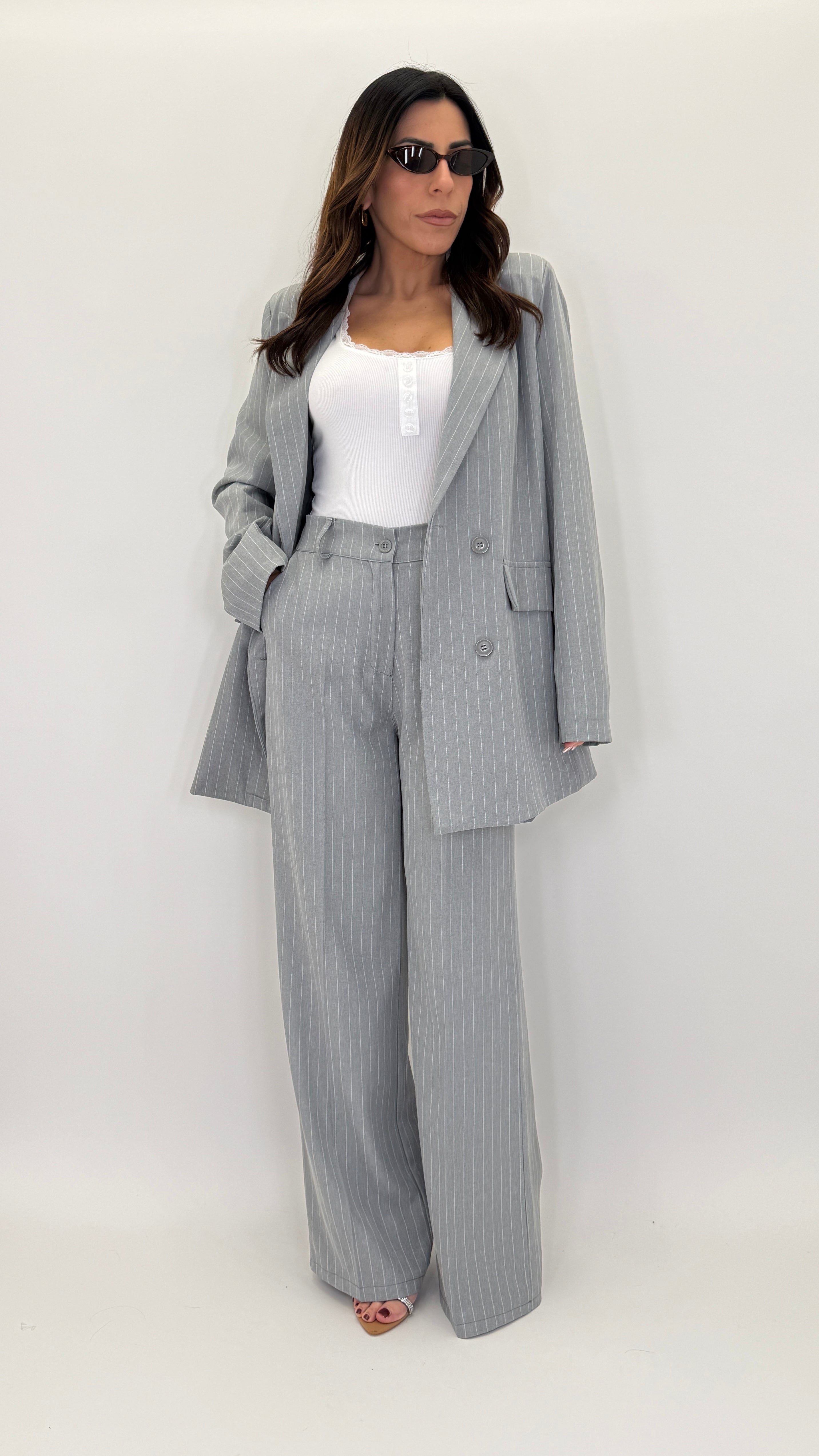 Pinstripe Tailored Suit