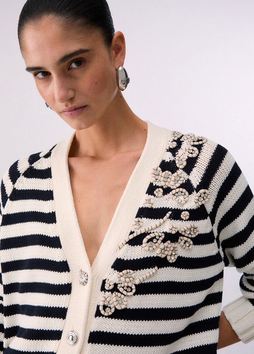 Beaded Embroidered Cardigan