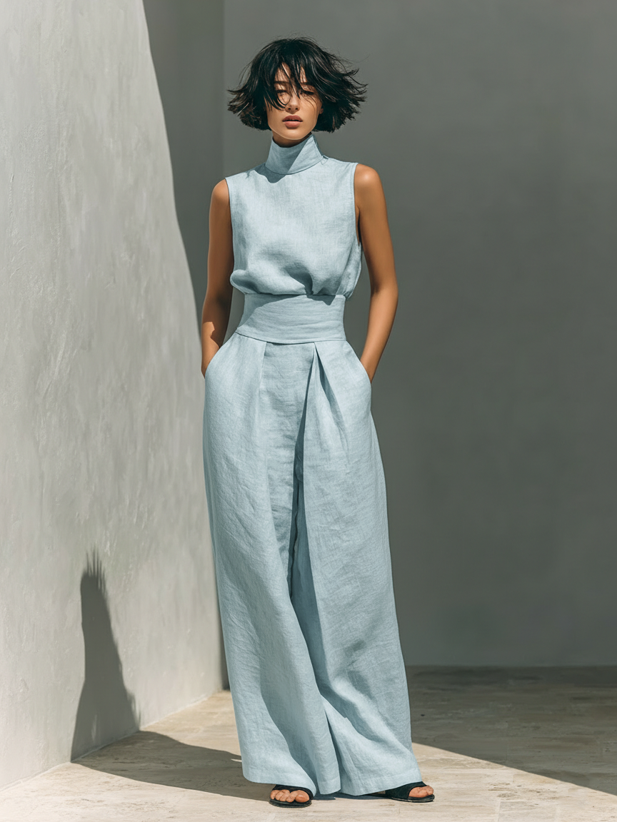 Maria - Minimalist Cotton Linen Set