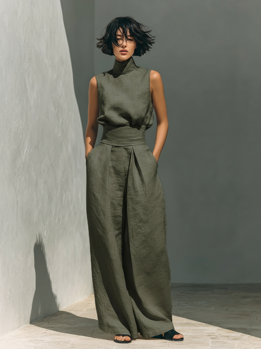 Maria - Minimalist Cotton Linen Set