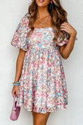 Maisie™ - Charming Smocked Dress with Puff Sleeves