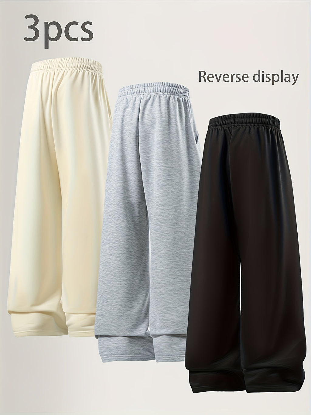 Women’s Loose Fit Joggers (Pack of 3)
