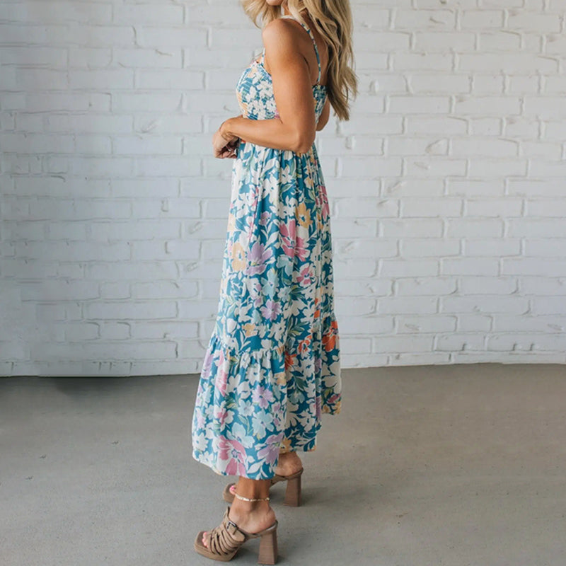 Florielle™ | Flow Strap Floral Mini Dress