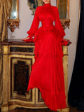 Elegant Pleated Panel Dress
